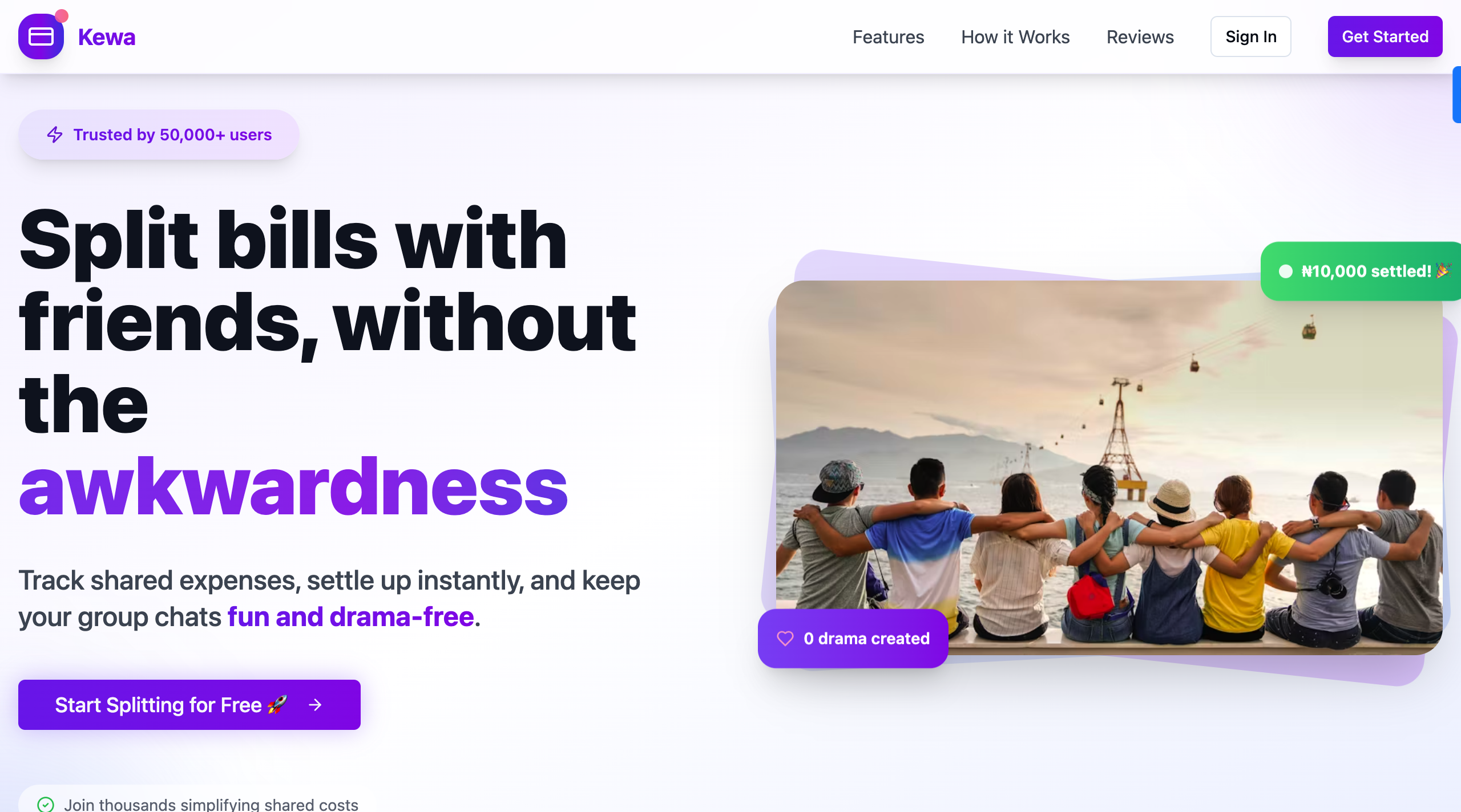 kEWA - An Easy Way To Split Bills